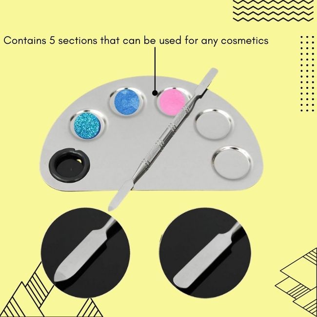 Buy Bronson Professional Stainless Steel Makeup Mixing Blending Palette