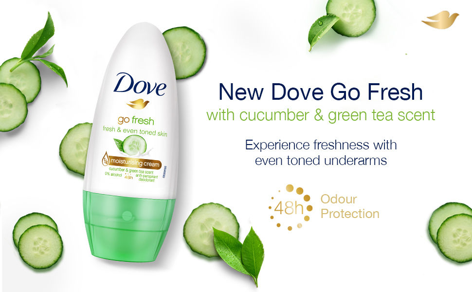 Dove Go Fresh Deodorant Roll on for Women, 50ml