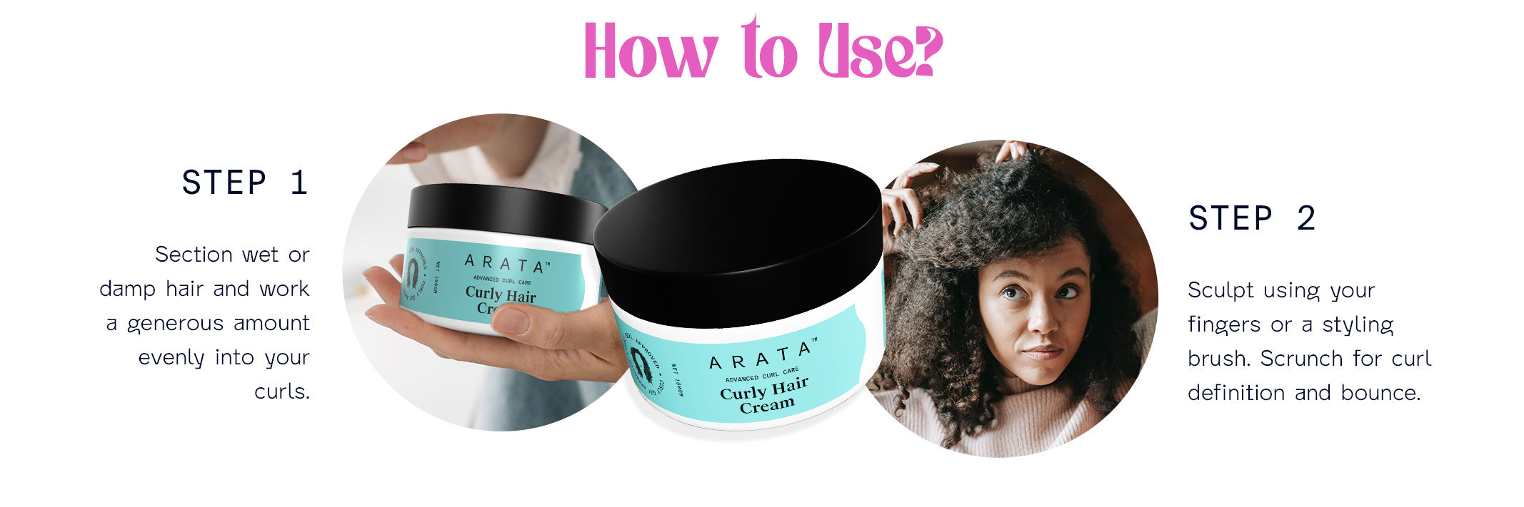Arata Advanced Curl Care Hair Cream (100 GM) For Velvety Soft Curls