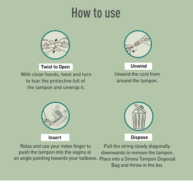 Sirona FDA Approved Premium Digital Tampon (Medium Flow) 20 Tampon