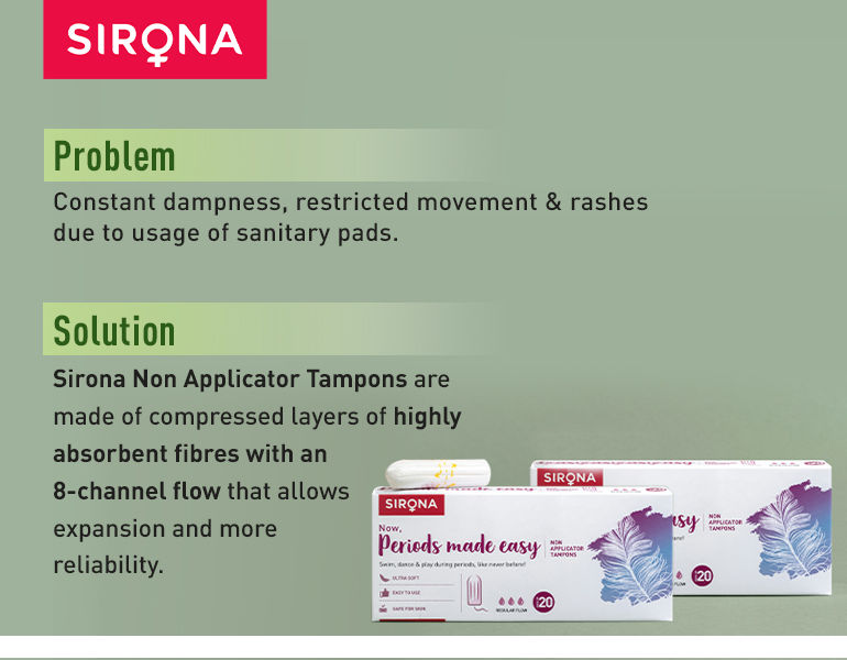 Buy Sirona FDA Approved Premium Digital Tampon (Medium Flow) 40 Tampon