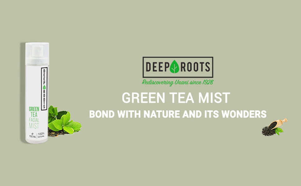 DEEP ROOTS Green Tea Facial Mist Normal, Oily, AcneProne, Paraben