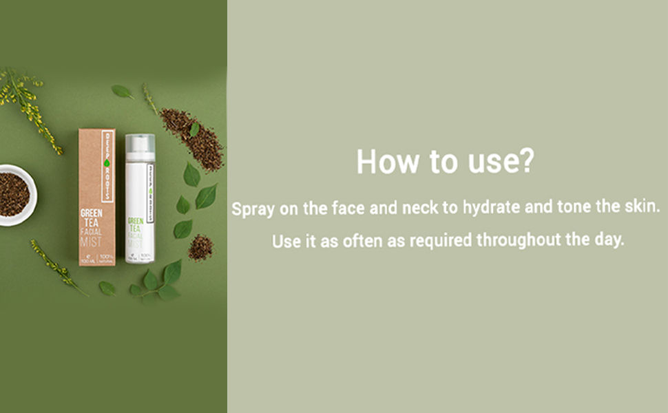 DEEP ROOTS Green Tea Facial Mist Normal, Oily, AcneProne, Paraben