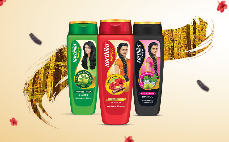 Karthika Hairfall Shield Shikakai & Hibiscus Shampoo (175 ml)