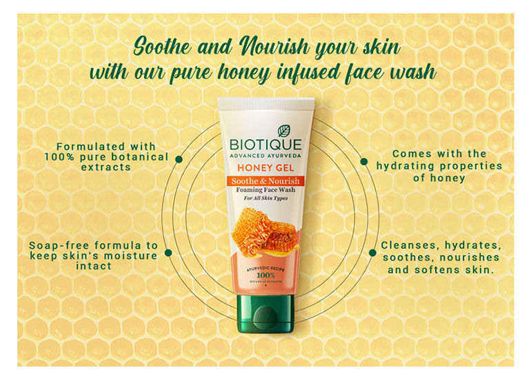 Biotique Honey Gel Soothe & Nourish Foaming Face Wash (50 ml)