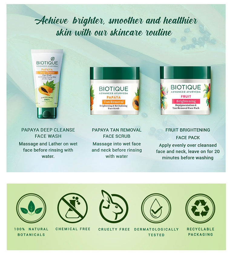 Biotique Papaya Deep Cleanse Face Wash 150Ml