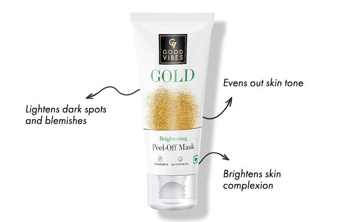 good vibes gold brightening peel off mask