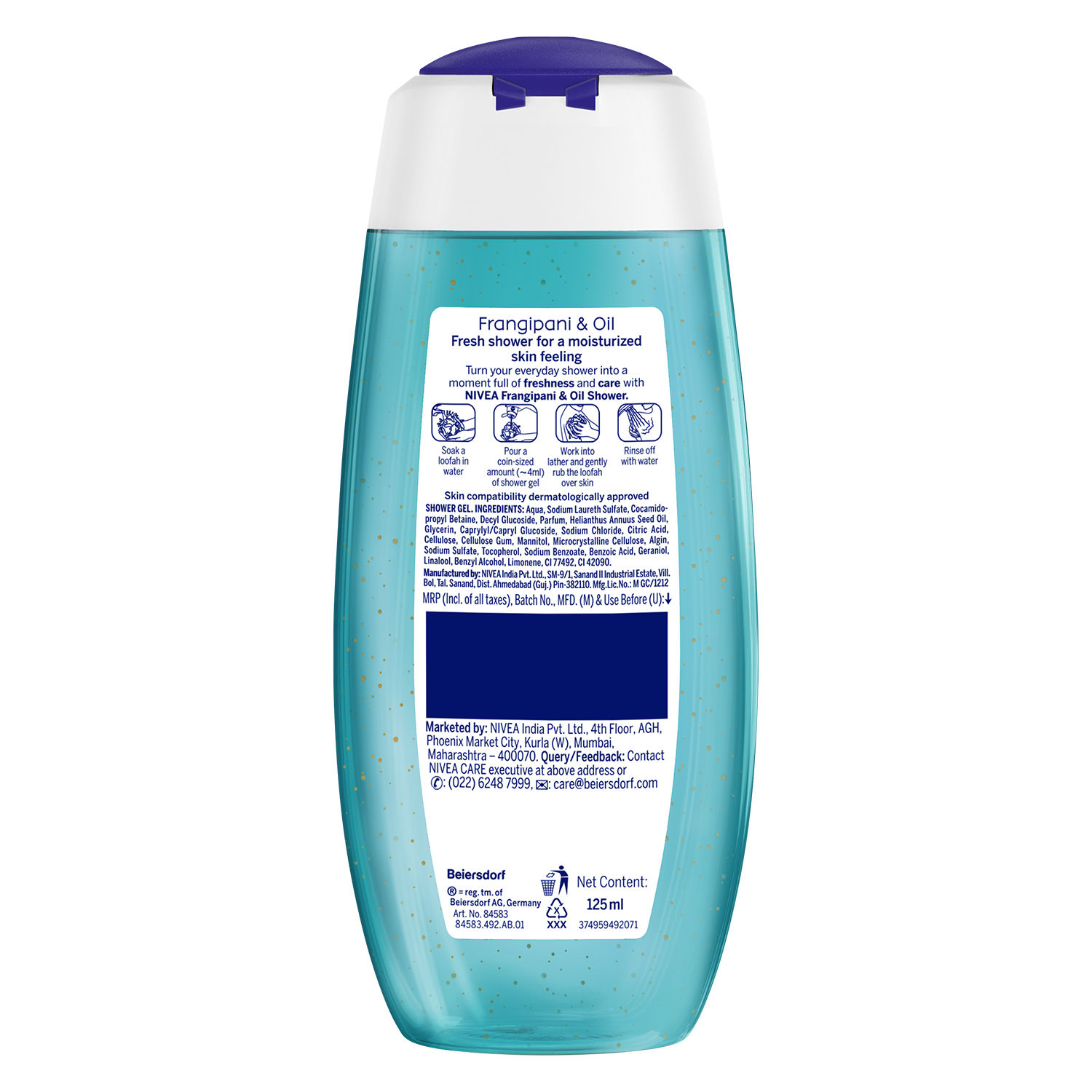 Buy NIVEA Frangipani & Oil Shower Gel (125 ml) Online Purplle