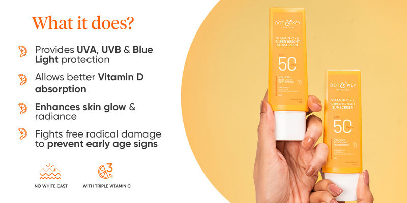 Dot And Key Vitamin Ce Super Bright Sunscreen Spf 50 Pa 50 G 2772