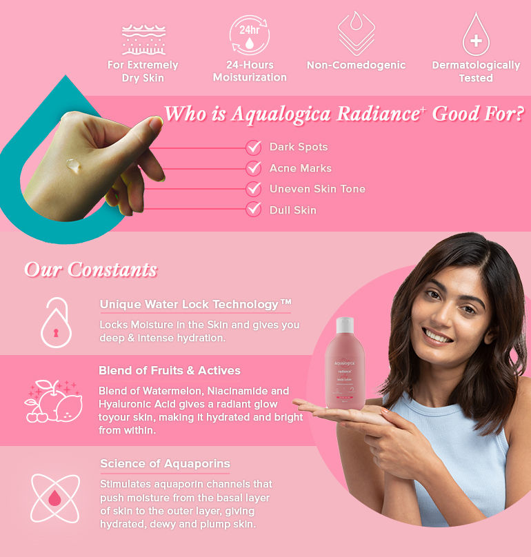 Aqualogica Radiance+ Silky Body Lotion