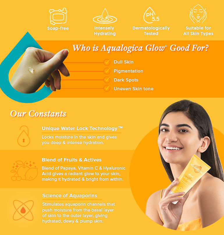 Aqualogica Glow+ Smoothie Face Wash