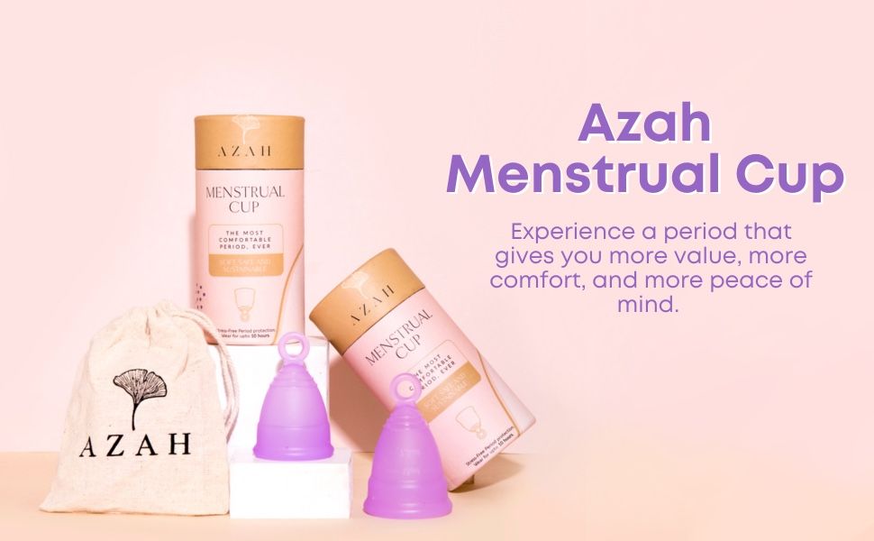Azah Odour & Rash free Menstrual Cup for Women (Size Small)