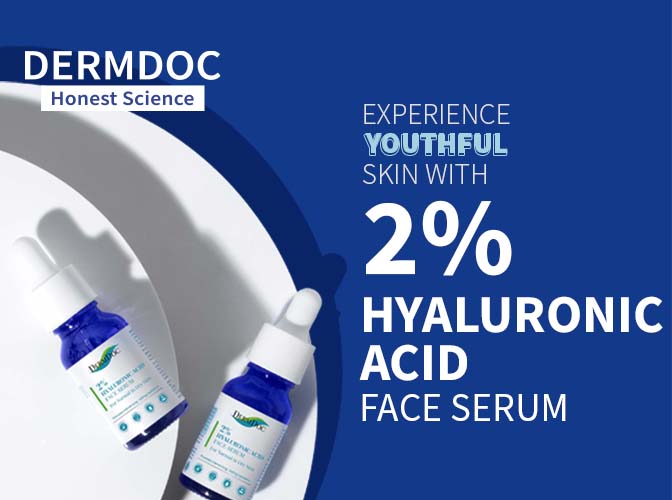Dermdoc 2 Hyaluronic Acid Face Serum for Dry Skin 15ml