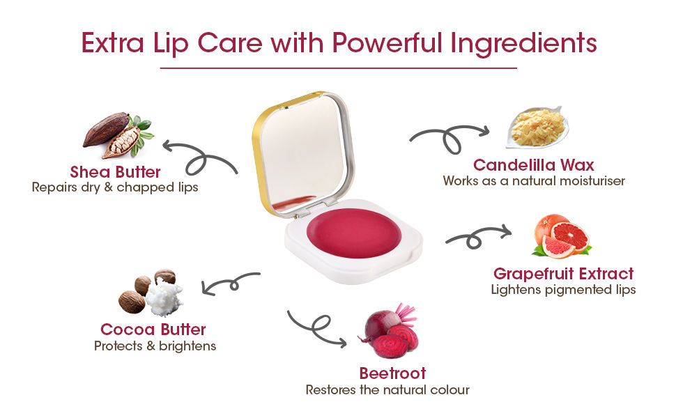 TAC The Ayurveda Co. Betroot Lip Butter Enriched with Cocoa Butter