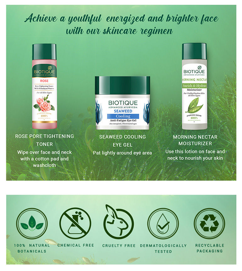 Biotique Seaweed Cooling AntiFatigue Eye Gel 15Gm