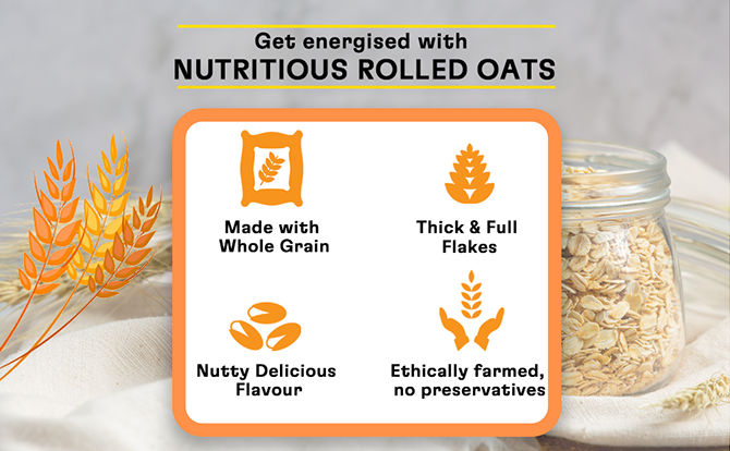 By Nature Rolled Oats - 500gm