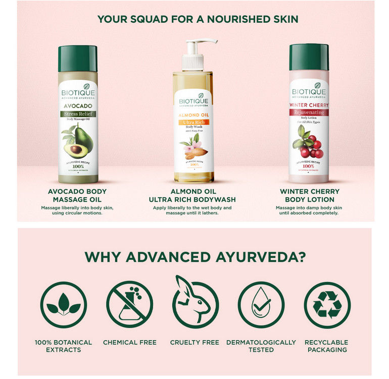 Biotique Winter Cherry Rejuvenating Body Lotion (120 ml)