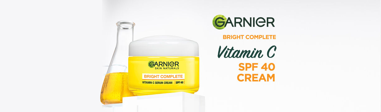 Garnier Bright Complete Vitamin C Spf40pa Serum Cream 45g 