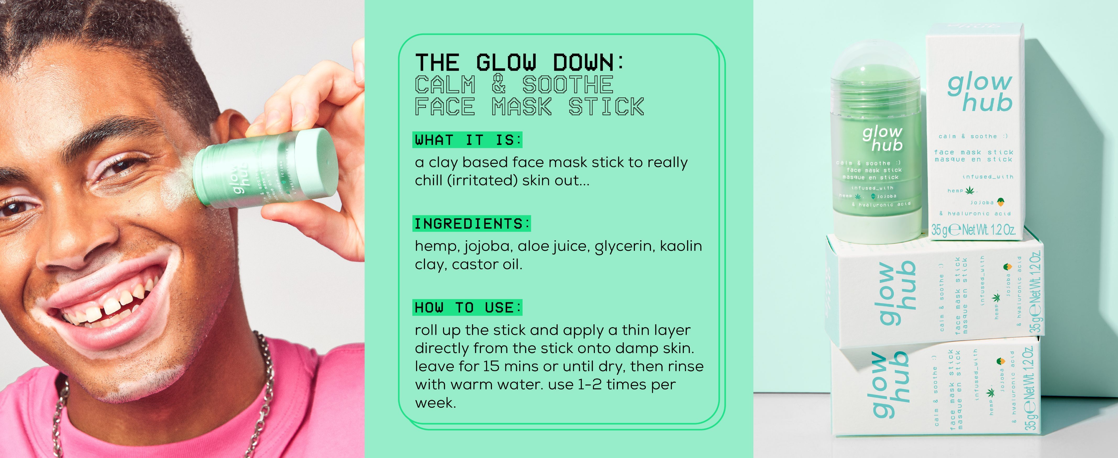 calming face mask for irritated skin