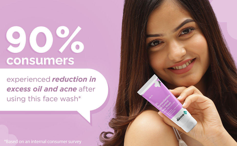 The Derma Co.2 Hyalacalamine Oil Control Face Wash For OilFree Clear Skin (100 ml)