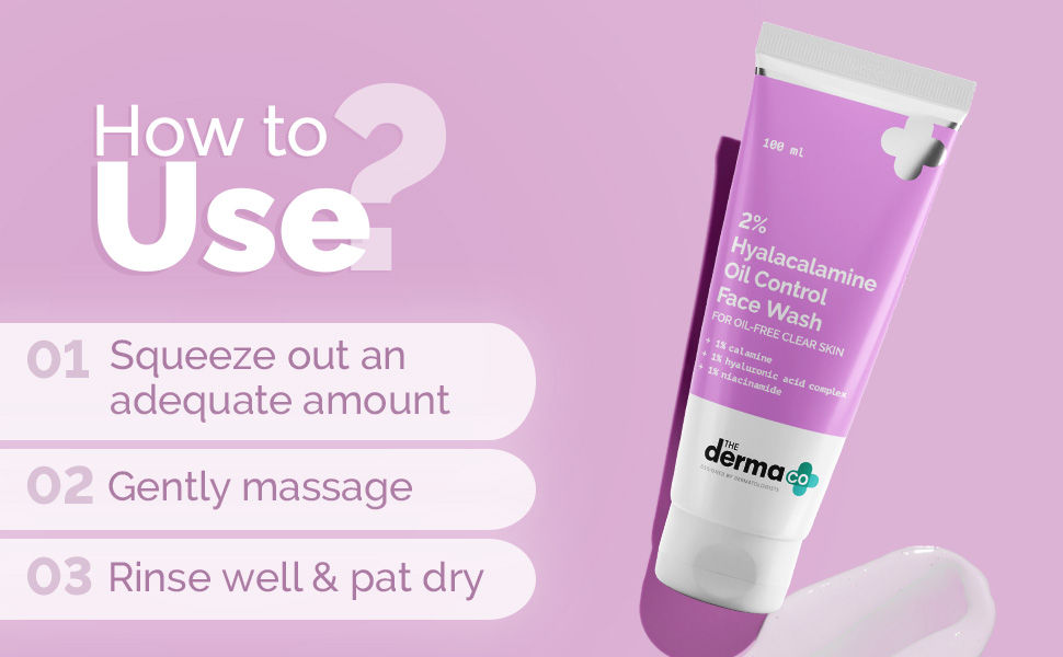 The Derma Co.2 Hyalacalamine Oil Control Face Wash For OilFree Clear Skin (100 ml)