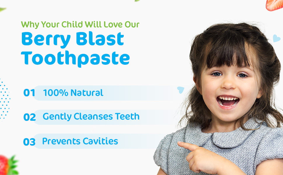 Mamaearth 100 Percent Natural Berry Blast Kids Toothpaste (50 g)