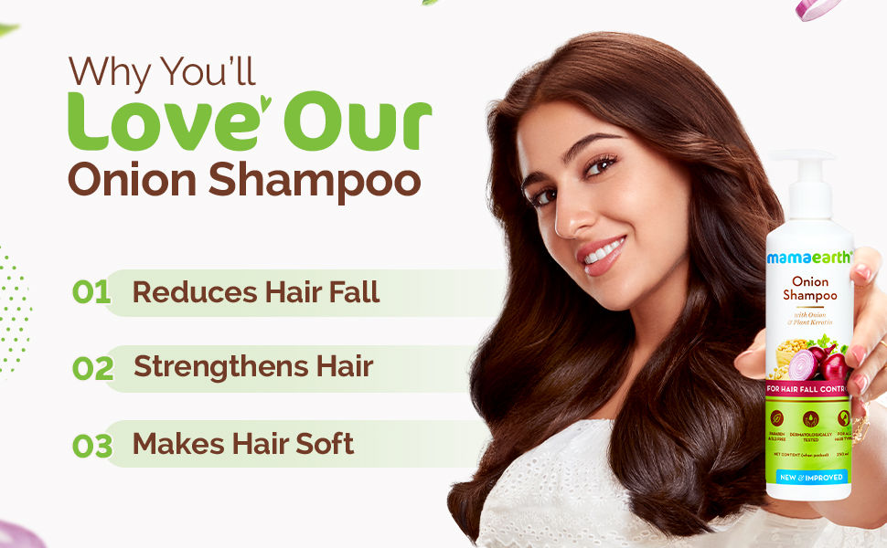 Mamaearth Onion Hair Fall Shampoo Review  Naturally Happy Mom