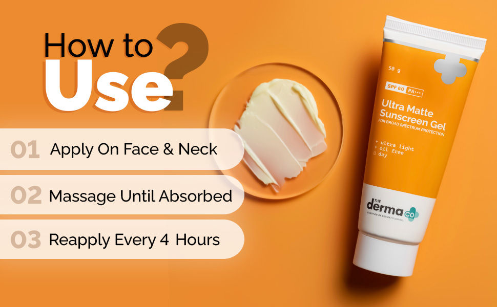 The Derma co. Ultra Matte Sunscreen Gel with SPF 60