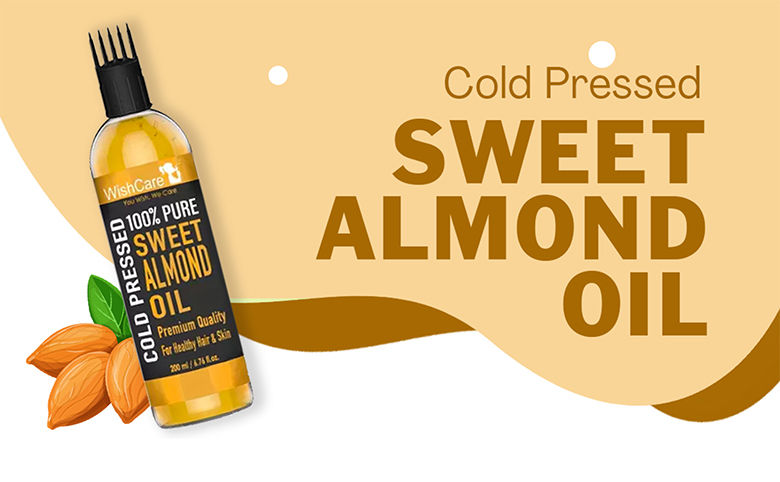 Buy WishCare Pure Cold Pressed Sweet Almond Oil for Healthy Hair and