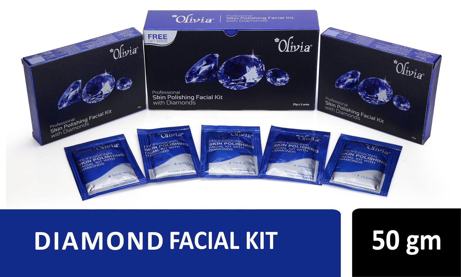 Olivia Professional Diamond Facial Kit (50 g)
