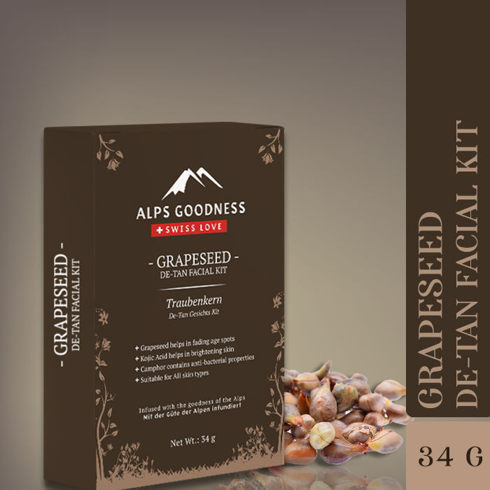 Alps Goodness Grapeseed De-Tan Facial Kit (34 g)