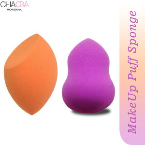 Chaoba Professional Beauty Makeup Puff Sponge -2pcs(Color & Shape May Vary)
