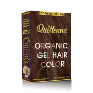 QuikHenna Damage Free Organic Gel Hair Color Coffee Brown 3G 120g