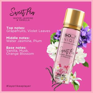So sweet pea body mist sale