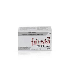 Fair Wish Glutathione Skin Whitening Soap with Aloe Vera , Almond Oil  ,Cocoa butter , Olive Oil & for Skin Lightening & Brightening -  Dermatologically Tested - Paraben & Cruelty Free - For All Skin Types
