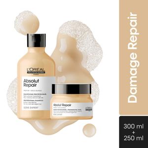 L'Oreal Professionnel Absolut Repair Shampoo + Mask Combo (300ml + - Image 1