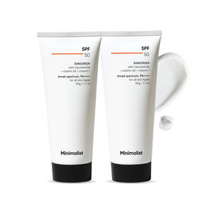 Minimalist SPF 50 Sunscreen 100g Pack Pack of 2 · 50 g (100 g total) - Image 1
