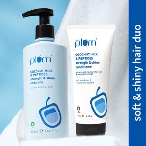 Plum Coconut Milk & Peptides Shampoo + Conditioner 250 ml - Image 1