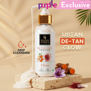 Good Vibes Ubtan De Tan Glow Face Wash (120 ml)