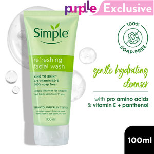 Simple Kind To Skin Refreshing Face Wash 100 ml - Image 1