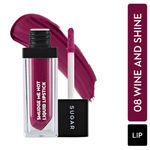 SUGAR Cosmetics Smudge Me Not Mini Matte Liquid Lipstick | Lasts Upto 12 hrs | Transferproof & Waterproof | 4.5ml - 08 Wine And Shine
