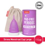 Sirona Reusable Menstrual CupA with No rashes, leakage or odourA - L