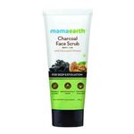 Mamaearth Charcoal Face Scrub For Oily Skin & Normal skin, with Charcoal & Walnut for Deep Exfoliation (100 gm)