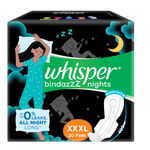 Whisper Bindazz nights pad review with absorbency test //sanitary