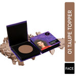 SUGAR Cosmetics - Contour De Force - Mini Bronzer - 01 Taupe Topper (Brown-Gray Matte Bronzer) - Lightweight, Contour Bronzer with Matte Finish - 4 gm