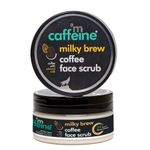 mCaffeineA Milky Brew Coffee Face Scrub for Gentle Exfoliation (75 gm) | Scrub with Shea Butter & Almond Milk for Fresh & Glowing Skin