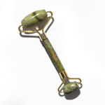 mCaffeine Jade Roller - Face Massager | Improves Skin Elasticity, Reduces Puffiness & Wrinkles, Eases Fine Lines and Boosts Blood Circulation | For Men & Women | Made of Natural Energizing Jade Stone 1 Pc