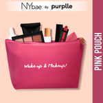 NY Bae Pink Pouch | Makeup Bag | Multi Purpose | Travel Friendly