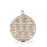mCaffeine Natural Loofah for Removing Dead Skin | Made of 100% Natural Ramie Fibre | Gentle on the Skin | Sustainable, Unisex | Easy to Hang - 1 Pc