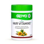 OZiva Hair Vitamins for better Hair Growth and Hairfall Control, 60 Capsules